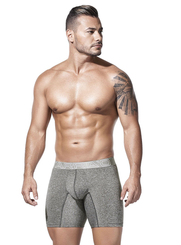 HOT Colombian men’s underwear, grey long microfiber boxer briefs
