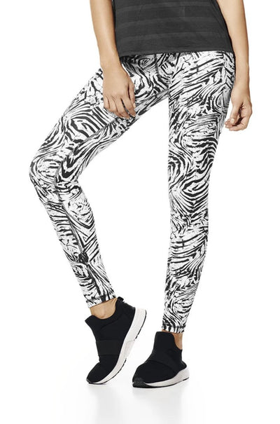 Zebra print supplex leggings, full length 